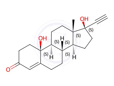 Chemical structure of 10-ß-Hydroxy Norethindrone