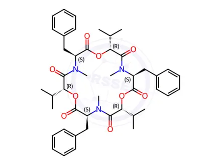 Chemical structure of Beauvericin