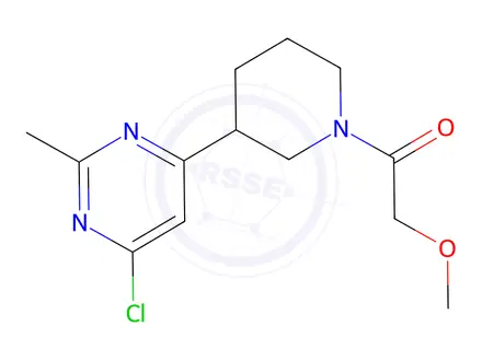 Chemical structure of 1-[3-(6-Chloro-2-methyl-pyrimidin-4-yl)-piperidin-1-yl]-2-methoxy-ethanone