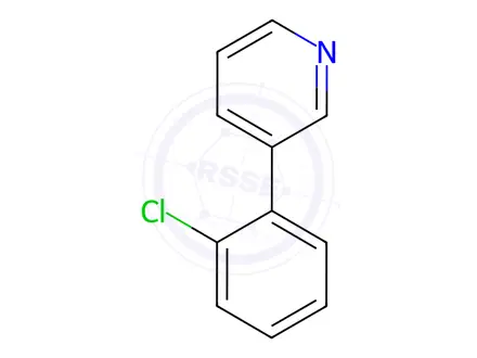 Chemical structure of 3-(2-Chlorophenyl)pyridine