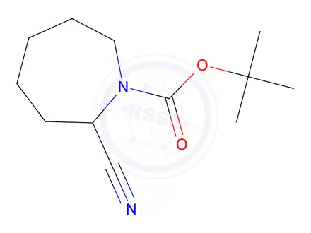 Chemical structure of Tert-butyl 2-cyanoazepane-1-carboxylate