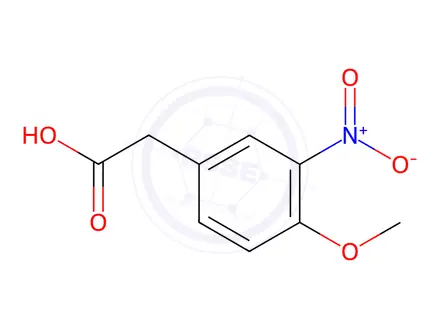 Chemical structure of (4-Methoxy-3-nitrophenyl)acetic acid