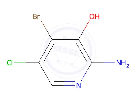 Chemical structure of 2-AMINO-4-BROMO-5-CHLORO-3-HYDROXYPYRIDINE