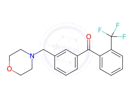 Chemical structure of 3'-Morpholinomethyl-2-trifluoromethylbenzophenone