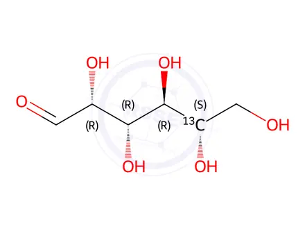 Chemical structure of D-[5-13C]galactose
