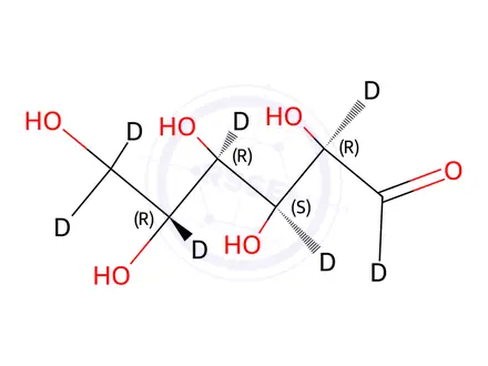 Chemical structure of D-Glucose-d7