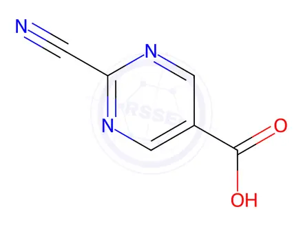 Chemical structure of 2-Cyanopyrimidine-5-carboxylic acid