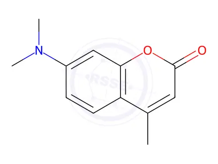 Chemical structure of 7-(Dimethylamino)-4-methylcoumarin