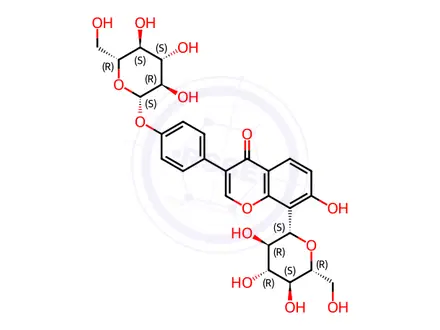 Chemical structure of Puerarin-4'-O-β-D-glucopyranoside