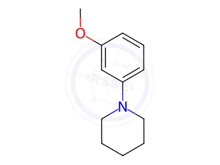 Chemical structure of 1-(3-Methoxyphenyl)piperidine