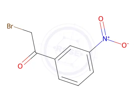 Chemical structure of 2-bromo-1-(3-nitro-phenyl)-ethanone
