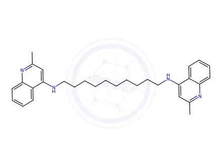 Chemical structure of Dequalinium Impurity 27