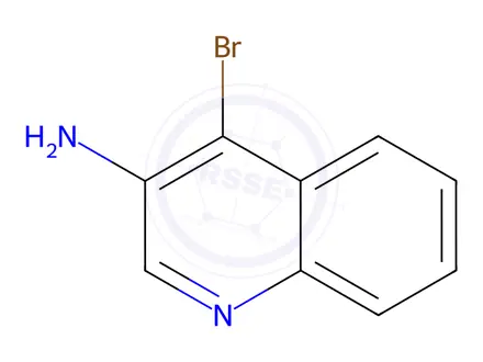 Chemical structure of 4-bromoquinolin-3-amine