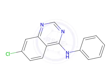 Chemical structure of 7-Chloro-N-phenyl-4-quinazolinamine