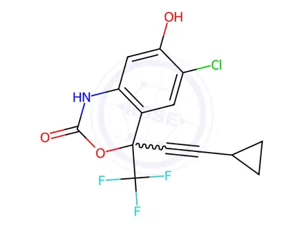 Chemical structure of Efavirenz Impurity 14(rac 7-Hydroxy Efavirenz)