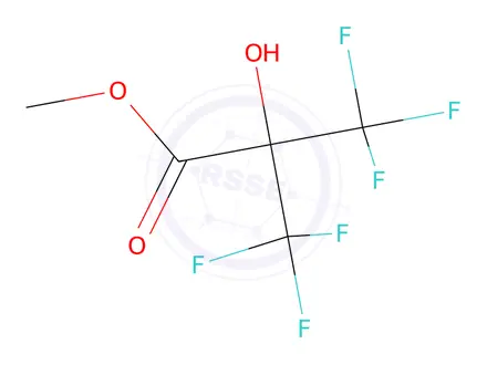 Chemical structure of Methyl 3,3,3-trifluoro-2-hydroxy-2-(trifluoromethyl)propanoate