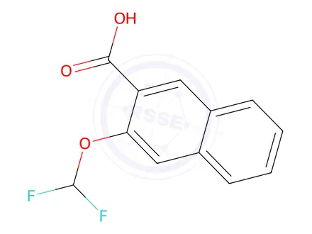 Chemical structure of 3-(Difluoromethoxy)naphthalene-2-carboxylic acid