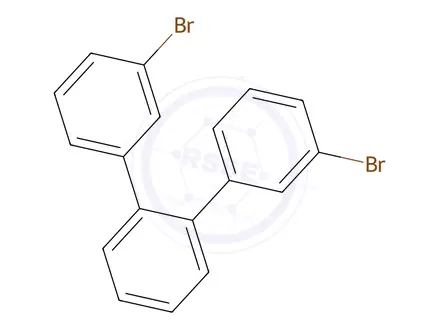 Chemical structure of 3,3''-Dibromo-1,1':2',1''-terphenyl