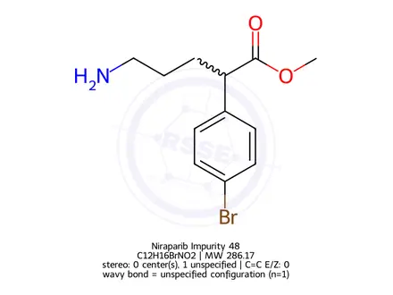 Chemical structure of Niraparib Impurity 164
