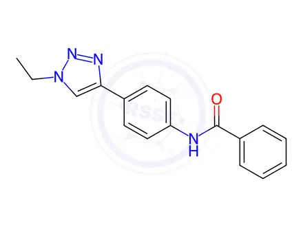 Chemical structure of N-(4-(1-Ethyl-1H-1,2,3-triazol-4-yl)phenyl)benzamide