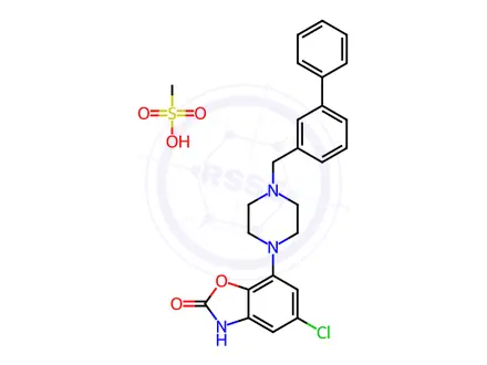 Chemical structure of 5-Chloro Bifeprunox Mesylate
