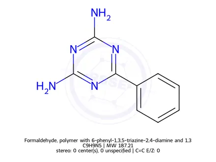Chemical structure of Benzoguanamine
