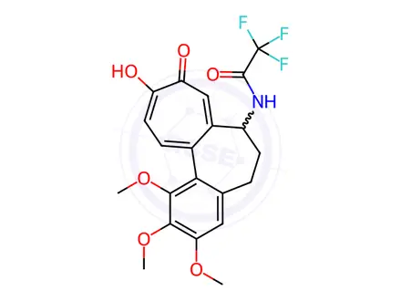 Chemical structure of (R/S)-N-Deacetyl Colchiceine N-Trifluroracetate