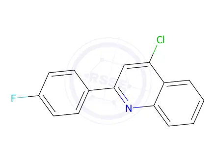 Chemical structure of 4-chloro-2-(4-fluorophenyl)quinoline