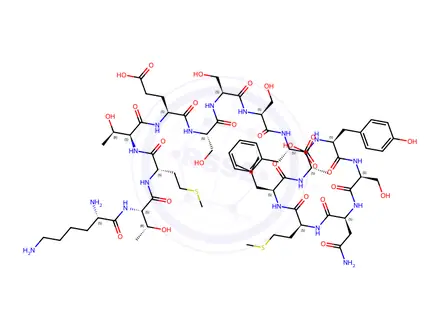 Chemical structure of Neurokinin Receptor (393-407), Rat
