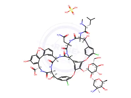 Chemical structure of Vancomycin Sulfate