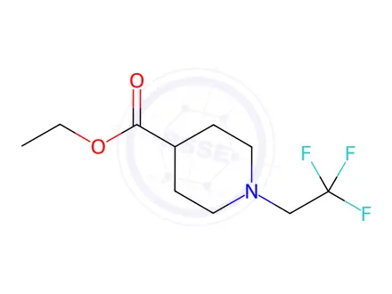 Chemical structure of Ethyl 1-(2,2,2-trifluoroethyl)piperidine-4-carboxylate