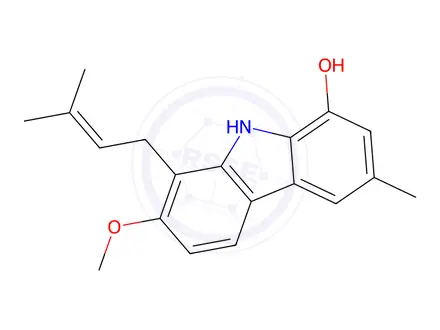 Chemical structure of Murrayafoline B
