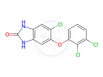 Chemical structure of Ketotriclabendazole