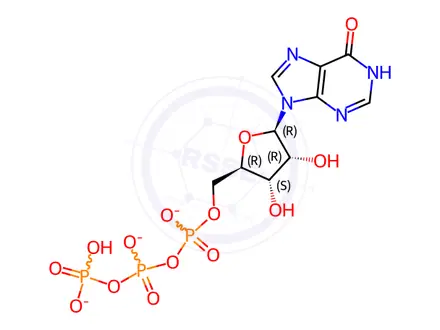 Chemical structure of Inosine 5’ Triphosphate Trisodium Salt