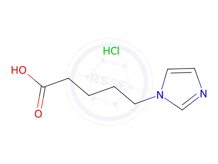 Chemical structure of 5-(1H-Imidazol-1-yl)pentanoic acid hydrochloride