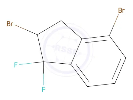 Chemical structure of 2,4-Dibromo-1,1-difluoro-2,3-dihydro-1H-indene