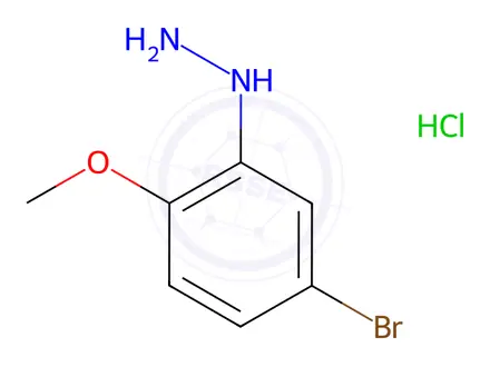 Chemical structure of (5-Bromo-2-methoxyphenyl)hydrazine hydrochloride