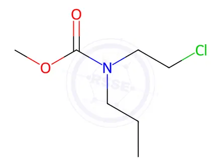 Chemical structure of Carbamic acid, (2-chloroethyl)propyl-, methyl ester (9CI)