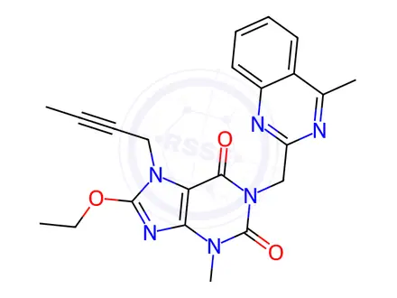 Chemical structure of Linagliptin Impurity 438
