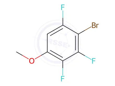 Chemical structure of Benzene, 2-bromo-1,3,4-trifluoro-5-methoxy-