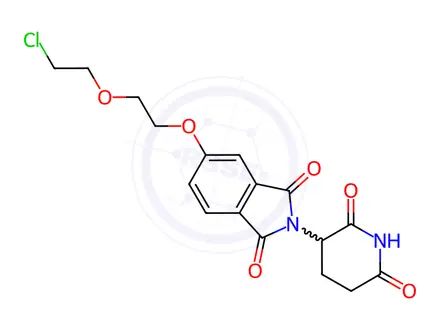 Chemical structure of Thalidomide-5-PEG2-Cl