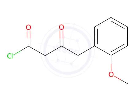 Chemical structure of 3-Oxo-4-(2-methoxyphenyl)butanoyl chloride