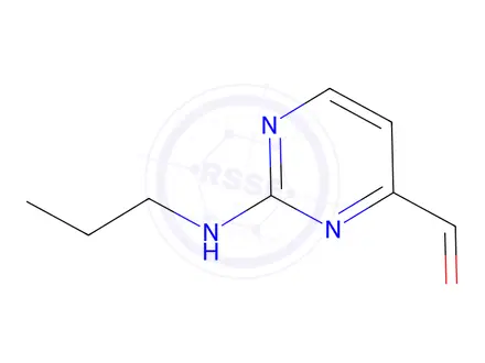 Chemical structure of 2-(Propylamino)pyrimidine-4-carbaldehyde