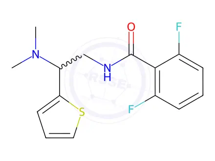 Chemical structure of N-(2-(Dimethylamino)-2-(thiophen-2-yl)ethyl)-2,6-difluorobenzamide