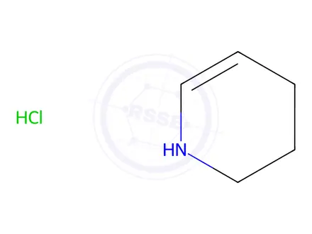 Chemical structure of Pyridine, 1,2,3,4-tetrahydro-, hydrochloride (1:1)
