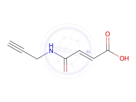 Chemical structure of 3-(N-Prop-2-ynylcarbamoyl)prop-2-enoic acid