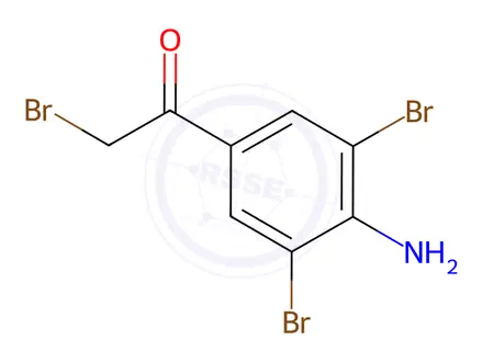 Chemical structure of 1-(4-Amino-3,5-Dibromophenyl)-2-Bromoethanone