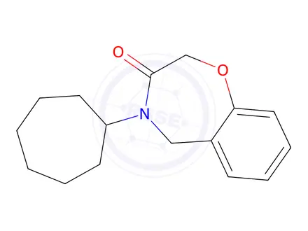 Chemical structure of 4-Cycloheptyl-2,3,4,5-tetrahydro-1,4-benzoxazepin-3-one