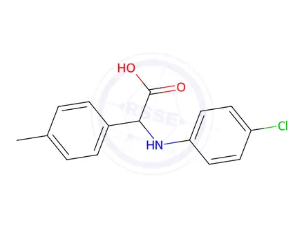 Chemical structure of 2-((4-Chlorophenyl)amino)-2-(p-tolyl)acetic acid