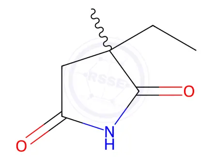 Chemical structure of Ethosuximide